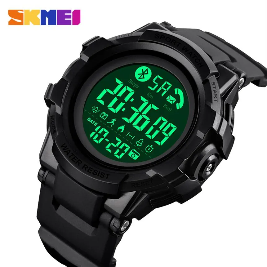 Skmei Fashion Smart Watch Men Bluetooth Wrist Smartwatch Mens Call App Message P￥minnelse Reloj Inteligente f￶r Huawei Xiaomi 1501252T