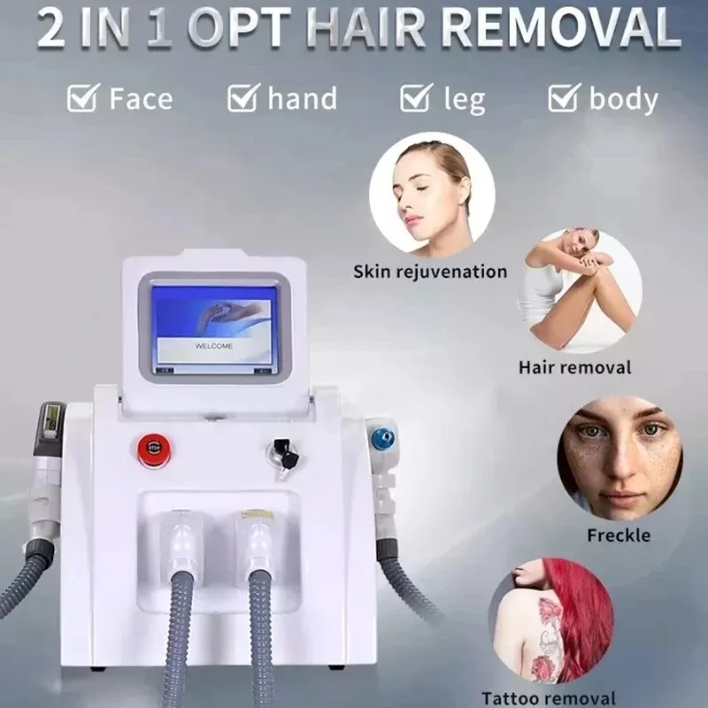 Заводская цена 2 в 1 IPL выберите Elight Hair Hair и Machine Laser Tattoo Machine