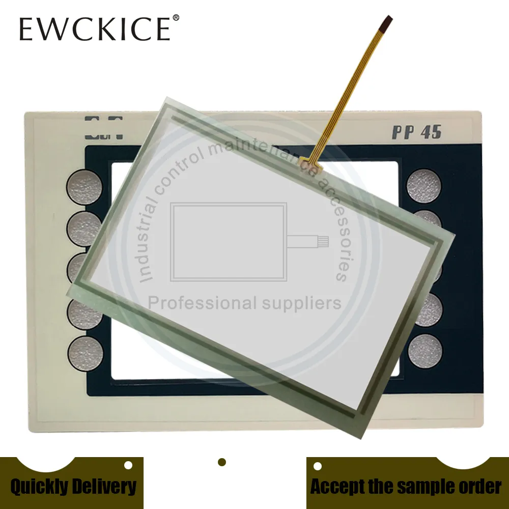 4PP045.0571-K33 Pièces de remplacement Plc HMI Industrial Touch Screen and Front Label Film