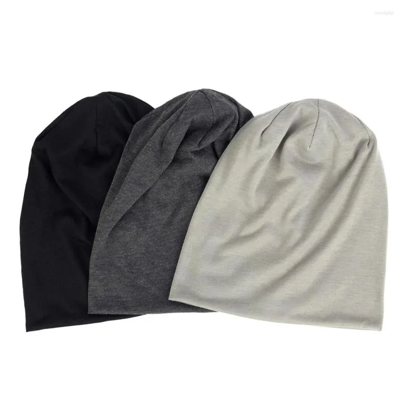 Berets Solid Beanie Polyester Men/Women Unisex Beanies Caps Casual Hats For Women Skullies Thin Cap 2023