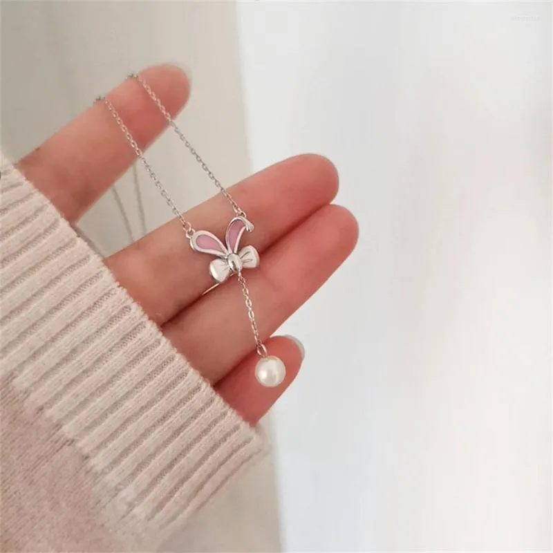 Bangle Cute Girl Necklace Fashion Beautiful Female Pink Student Sweet Girlfriend Gift Jewelry.