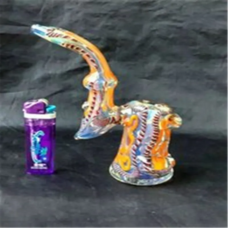 Hookahs) Nieuwe gekleurde pijp, groothandel Bongs Oliebrander Glaspijpen Waterpijpen Glazen pijpolie Rigs Rooking