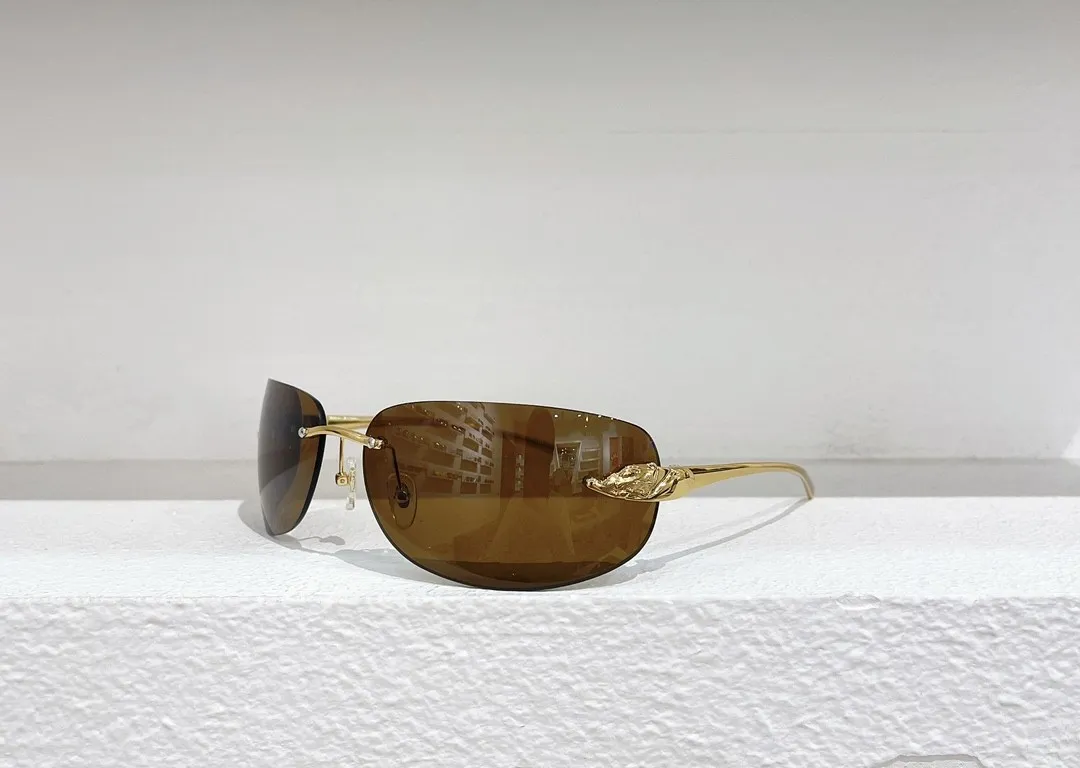 Luxus Sonnenbrille für Mann Frau Unisex Designer Goggle Beach Sonnenbrille Retro kleiner Rahmen Luxus-Design UV400 Top-Qualität mit Box0062s