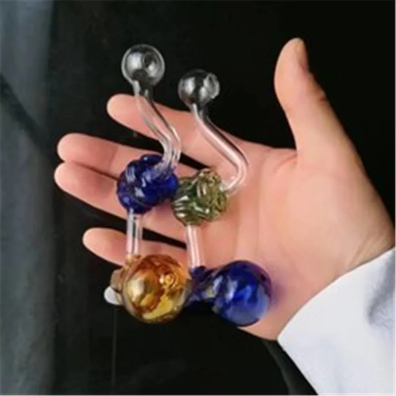 Accessoires de bongs en verre de verre fumé rose Pipes à fumer colorées mini multi couleurs Pipes à main Meilleurs tuyaux en verre à la cuillère