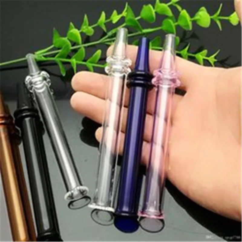 New color 2 wheel glass suction nozzle glass bong water pipe Titanium nail grinder, Glass Bubblers For Smoking Pipe Mix Colors