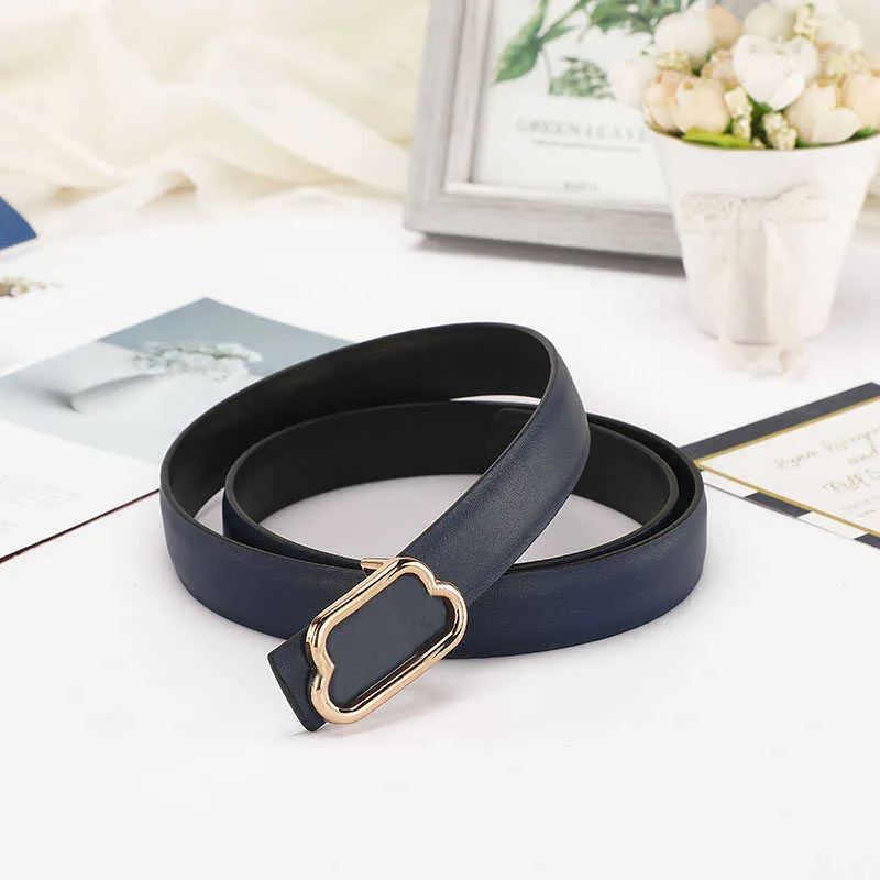 Women Premium Cowhide Belt Luxury Brand Designer Clothing Accessories Belts Width 2.3cm Fashion Casual Thin Waist Belt Wholesale