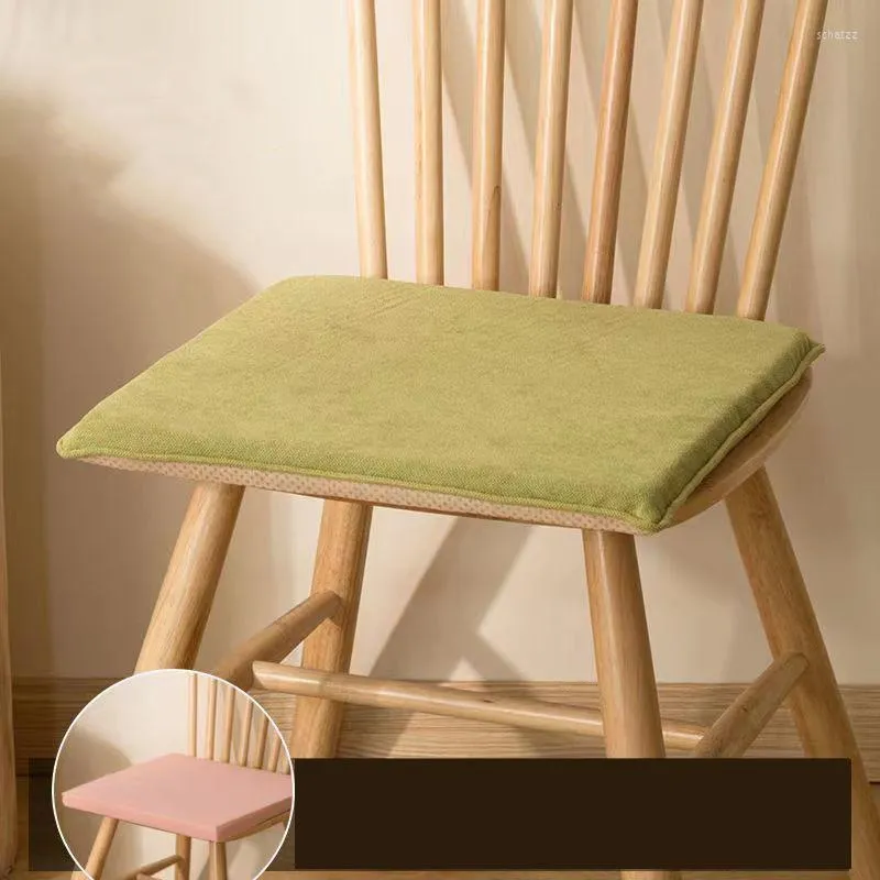 Kudde vinter fast färg plysch förtjockad svamp kärnmatta kontor stillasittande student säte hem matsstol soffa mjuk