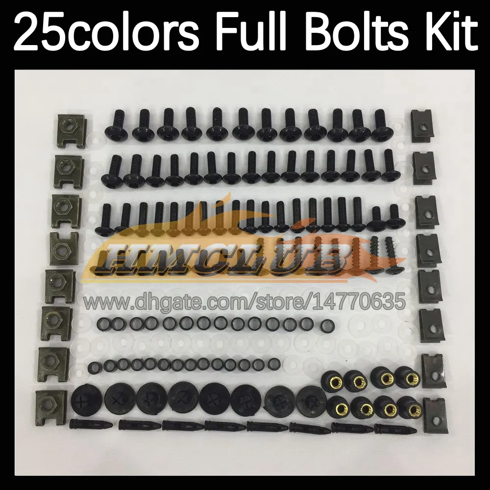 268pcs 완전한 모토 바디 풀 나사 Kawasaki inja ZX250 ZX250 ZX-250 ZX 250R 250 R CC ZX250R 08 09 10 11 12 오토바이 페어링 볼트 윈드 스크린 볼트 나사 너트 너트 세트