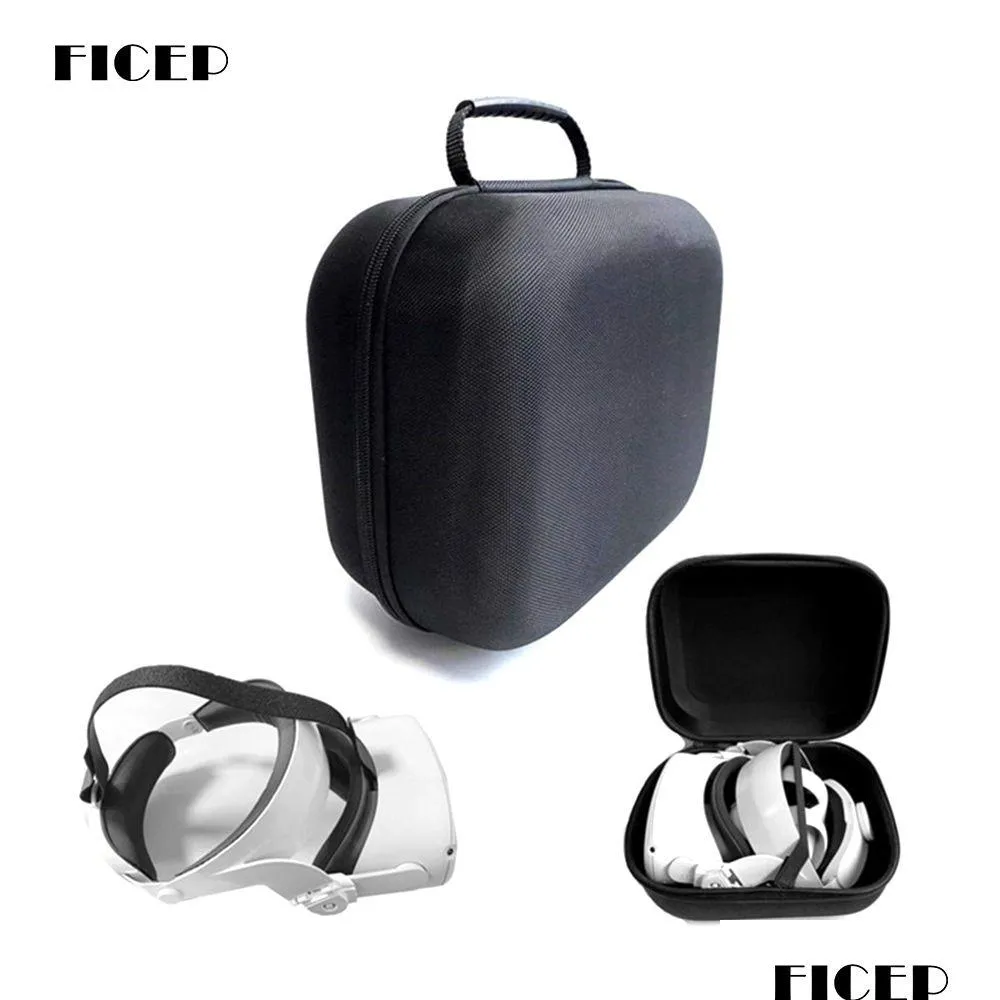 VR / AR Accessorise Bag för OCUS Quest 2 / Pico 4 Case Portable Boxes VR Headset Travel Carrying Hard Eva Storage Box Quest2 Drop Deli DHVQP