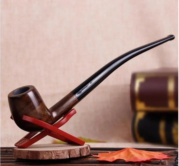 The New Old Ebony Ebony Wood Pipe Pipe Rod Rod Bucket Filter Pipe Tobacco