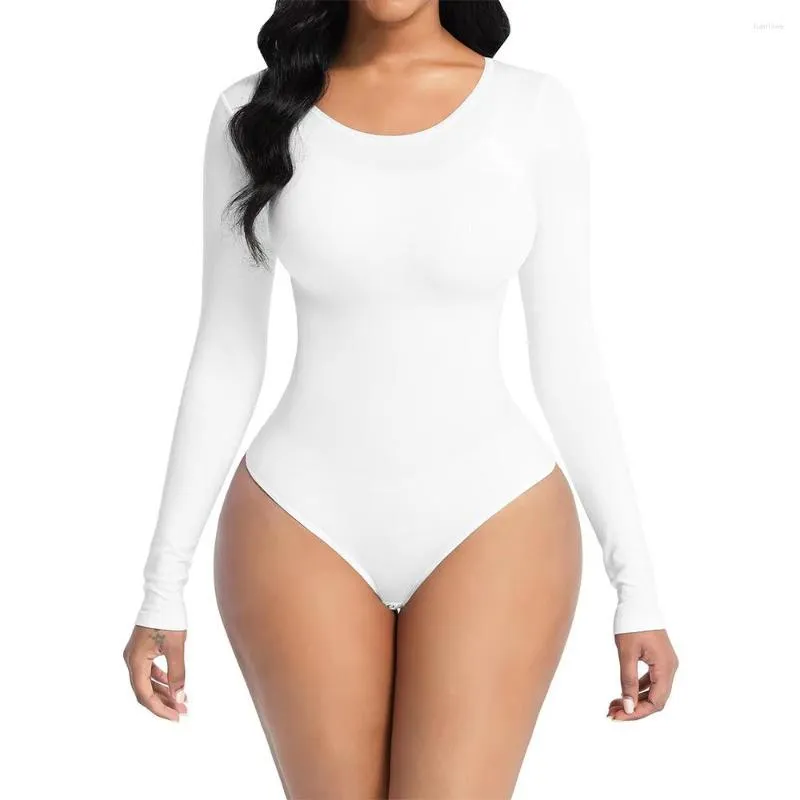 Womens Shapers Fajas Colombianas Long Sleeve Thong Bodysuit Waist Trainer  Body Shaper Women Flat Belly Slimming Shapewear Bodycon Jumpsuit From 11,96  €