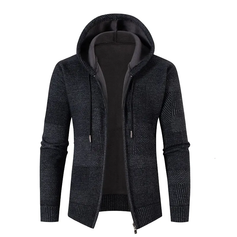 Pulls pour hommes Pulls pour hommes Cardigans Hiver Chaud Sweat à Capuche Manteau Hommes Causal Tricots Sweatear Vestes Manteaux Hommes Cardigans Tricotés 230209