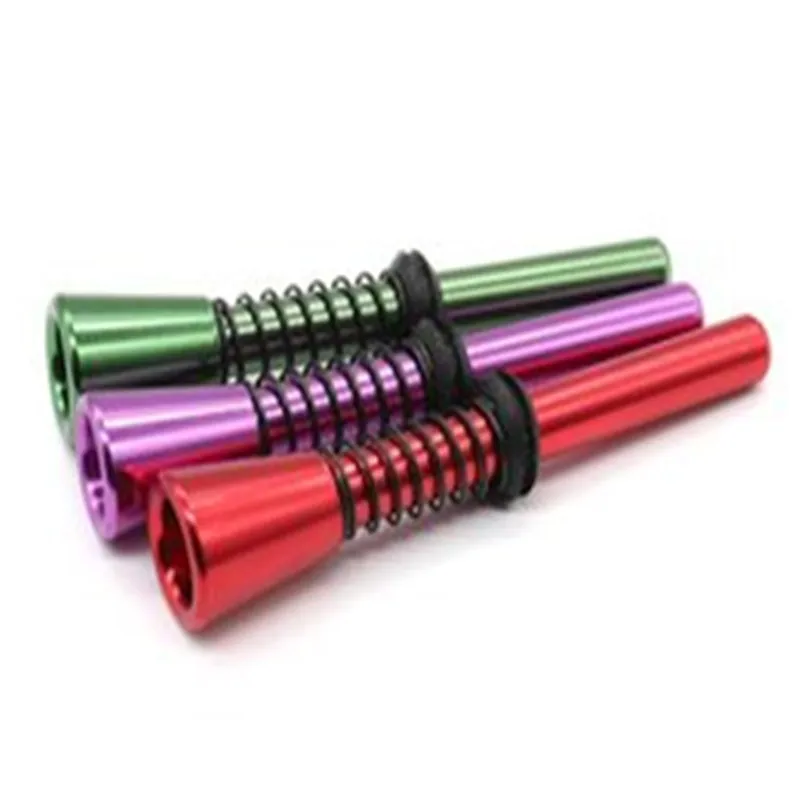 Nouveau tuyau multicolore en alliage d'aluminium à longue bouche, Portable, personnalité créative, Mini pièces de tabac, vente en gros