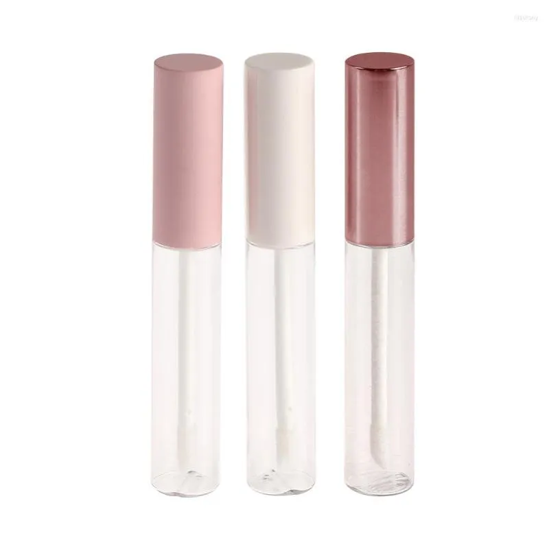 Bottiglie di stoccaggio 5pcs 10ml Lip Gloss Vuoto Lipgloss Tubo Fai da te Fiale Contenitore Strumento cosmetico Trucco Organizzatore Commercio all'ingrosso