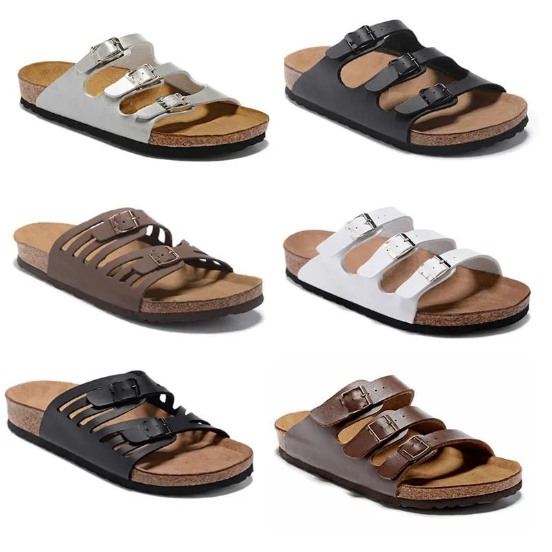 Klassieke dames heren Summer Beach Sandalen kurk slippers nieuwe dames slippers slijbanen dubbele metalen platform sandalen loafers slipper 34-47