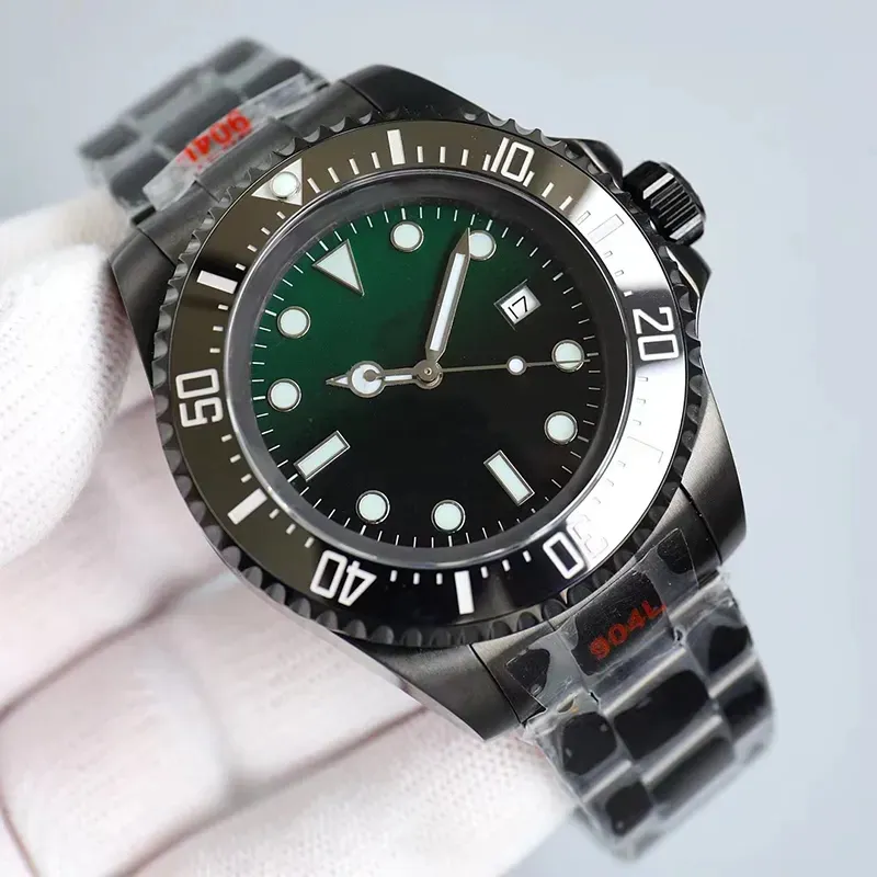 ボックスメンズ付き腕時計自動機械式時計豪華な時計サイズ44mmステンレス鋼ステンレススチールストラップ防水サファイアガラス調整バックル66