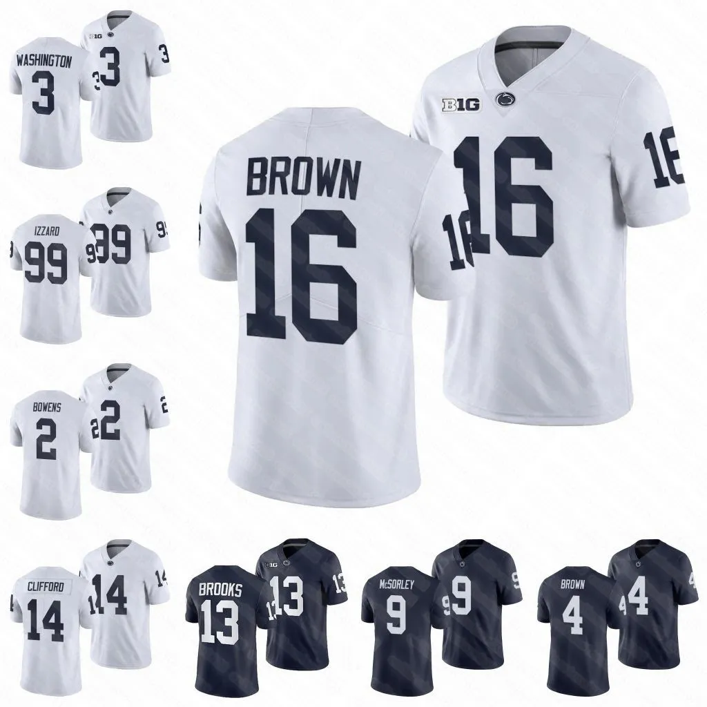 Penn State Nittany Lions Will Levis College Football Jersey Trace Mcsorley JourneyBrown Jayson Oweh Ellis Brooks Clifford Micah Parsons Jaquan Brisker Jerseys