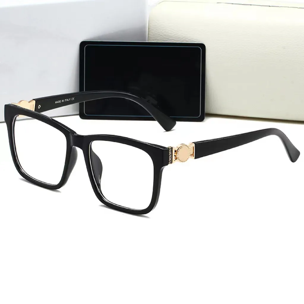 Óculos de leitura para mulheres óculos de sol redondos óculos de sol masculinos Transparente Classic Clear Optical Goggles óculos de sol caixa branca versage