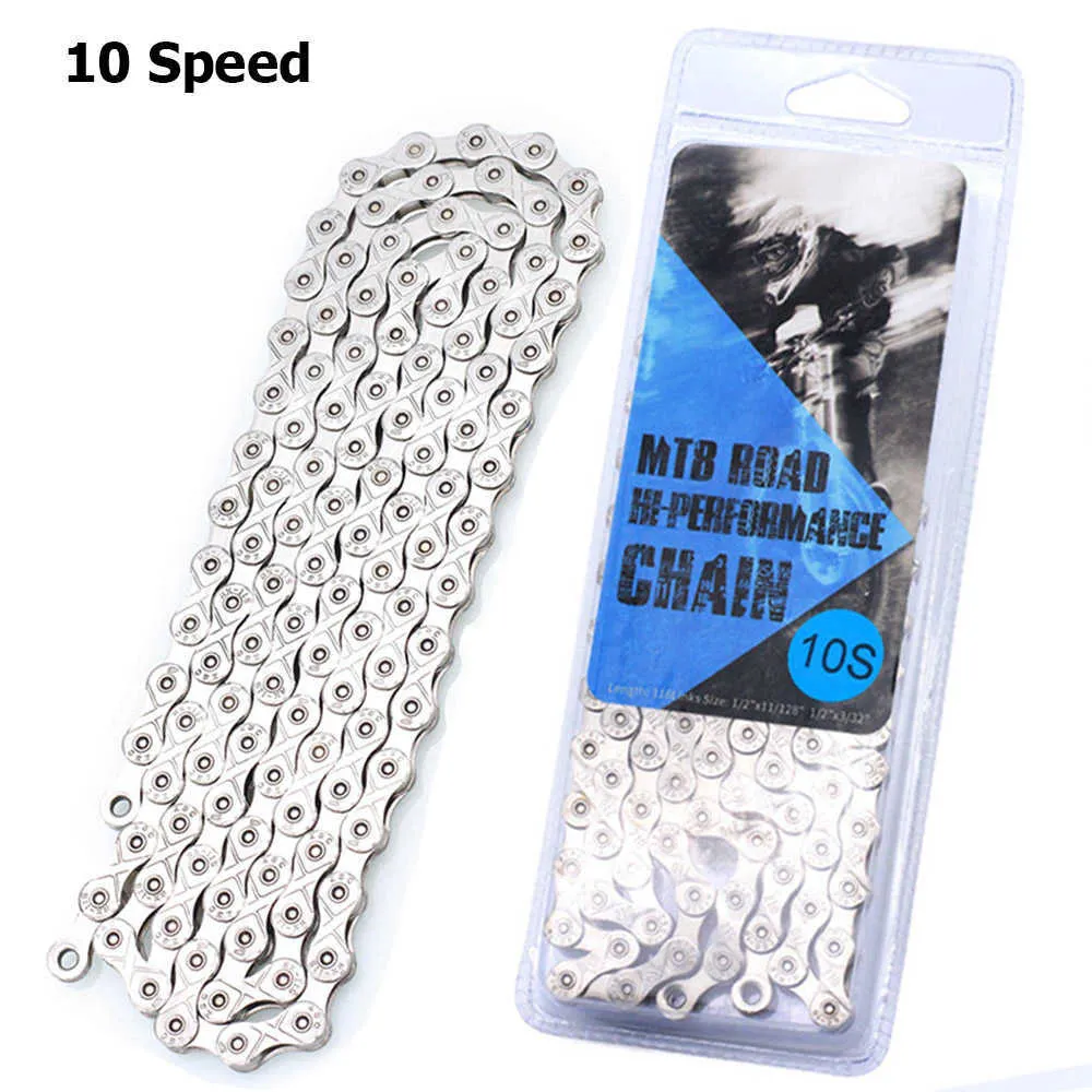 6 7 8 9 10 11 Speed Bicycle Chain 116 Links MTB Mountain Road Bike Stainless Steel Chains Plating Cycling Accessories BC0577 (4)