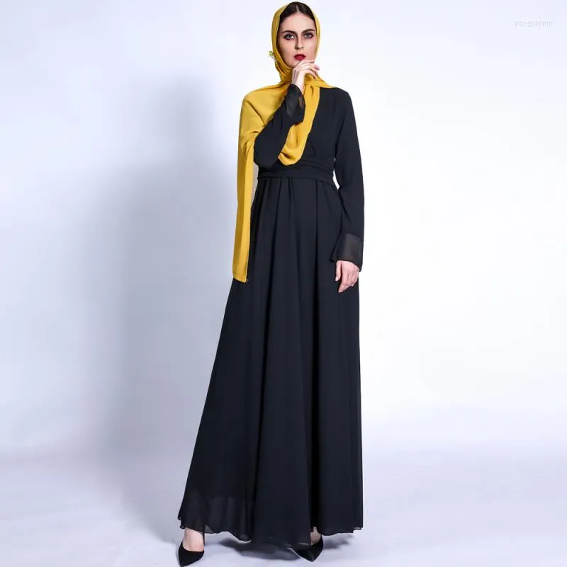 Ethnic Clothing Dubai Abaya Turkey Eid Muslim Women Fashion Hijab Dress Kaftan Islam Arab African Dresses For Ladies Plain Robe Femme