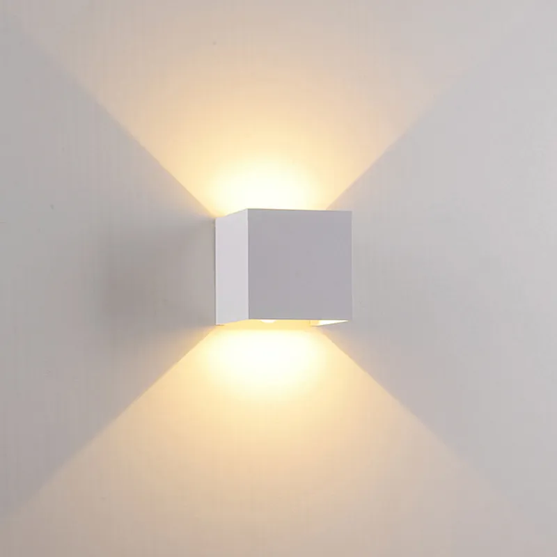 Appliques murales d'extérieur à LED 7W intdoor 6000K Appliques blanches Éclairage LED avec angle de faisceau réglable IP65 Étanche Chambre Couloir Salon oemled