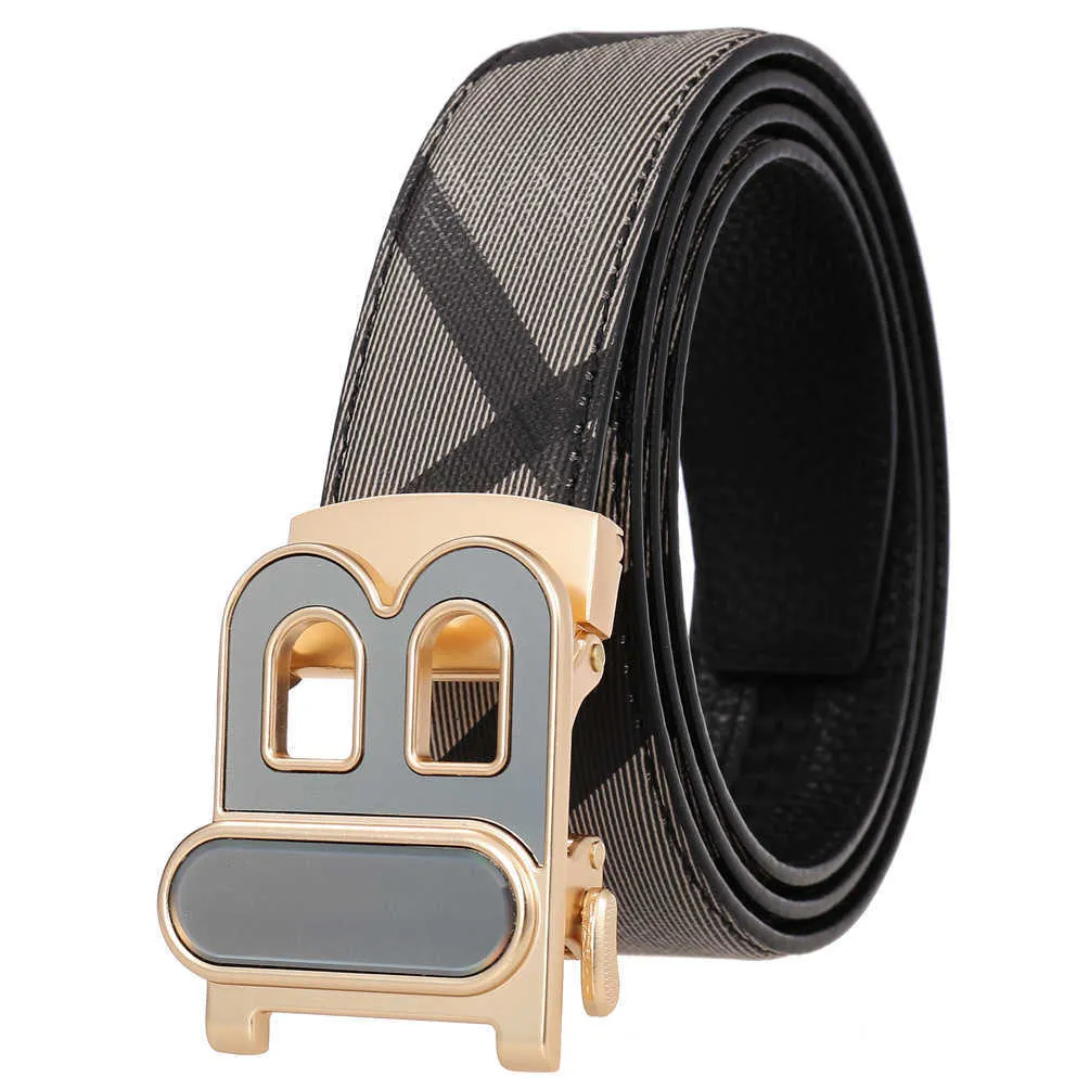 Men Luxury Fashion Belt Classic Vintage Twill Letter B Automatic Buckle Business Formal Belts Women Casual Belt Width 3.5cm