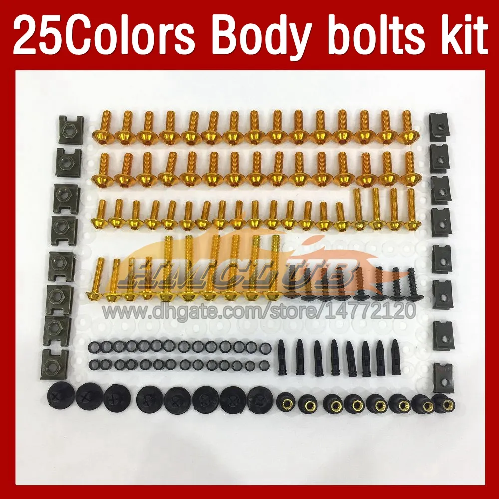 Kit complet de vis de boulons de carénage de moto pour YAMAHA FZR250R FZR250 R 250 R FZR 250R 86 87 88 89 1986 1987 1989 MOTO Body Windshield Bolt Vis Nut Nuts 268PCS / Set