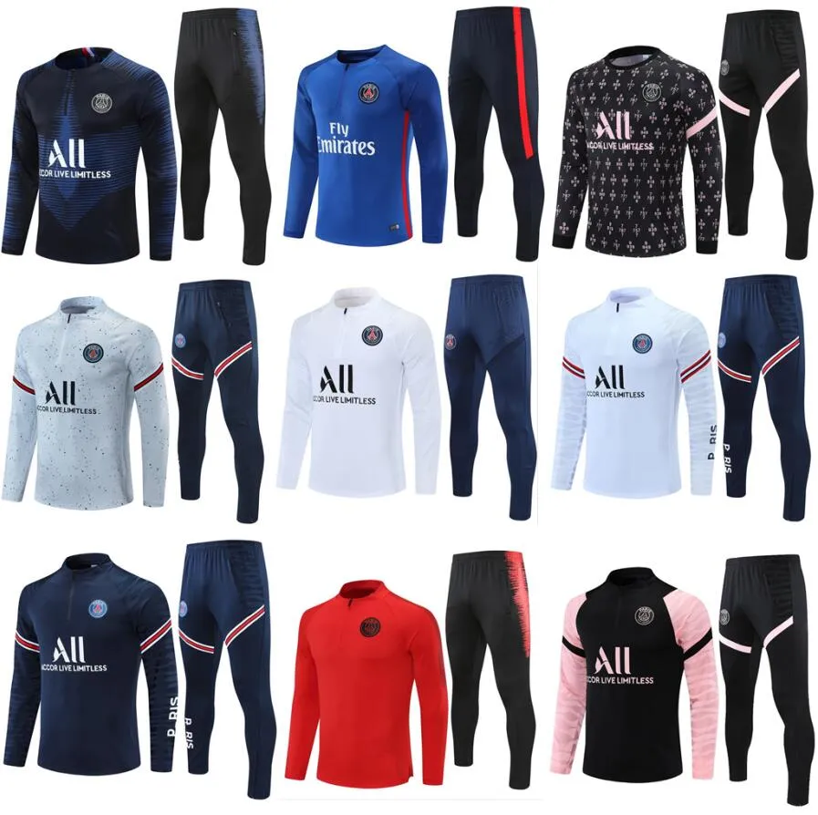 20 21 22 23 24 bambini psgEs Paris tute allenamento chandal mbappe survêtement foot tuta giacca retro futbol Soccer football men kit