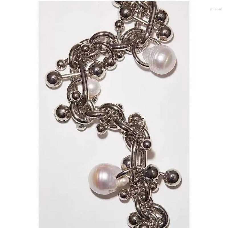 Charm Bracelets Feminino Metallic Pearl Bracelet Fashion Wild Exquisite Lady