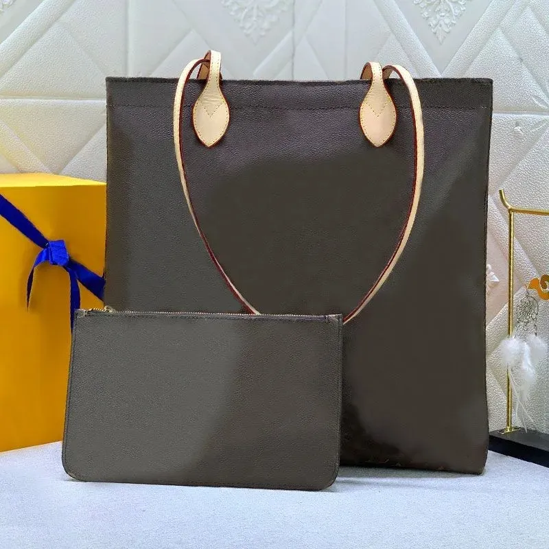 مصمم حقيبة الكتف النسائية Carryall Tote Canvas Leather Leather Carry All 2 في 1 Hobo مع محفظة أزياء Lady Coin Pres