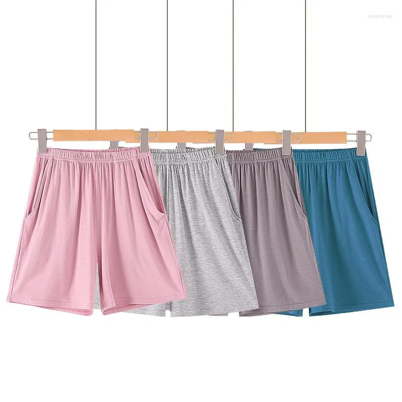 Damen-Nachtwäsche für Damen, Sommer, lockere lässige Schlafhose, Damen-Modal-Shorts, elastische Taille, weiche, bequeme Freizeit-Hauskleidung