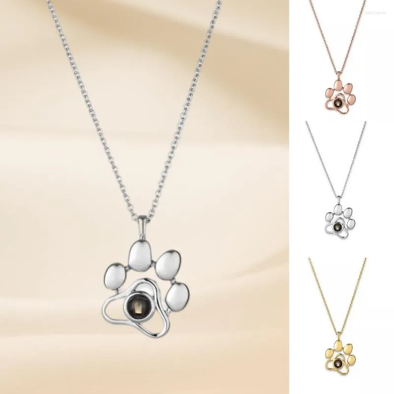 Chaînes femmes pendentif colliers clavicule chaîne collier bijoux cadeau réglable Chocker chien forme B99