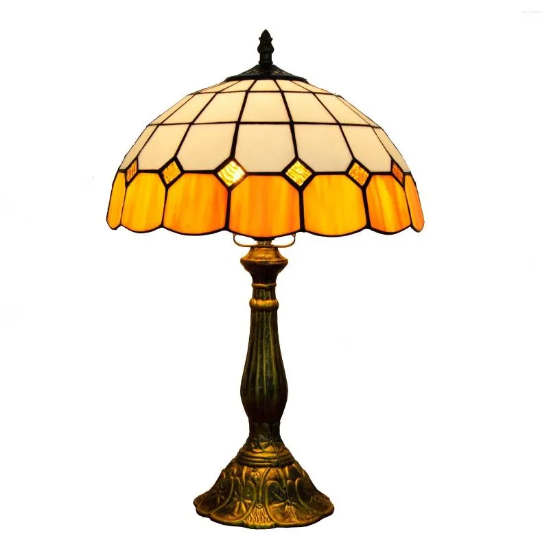 Table Lamps Eastern Mediterranean European Creative Tiffany Simple Orange Bedroom Bedside Lamp Bar Restaurant El