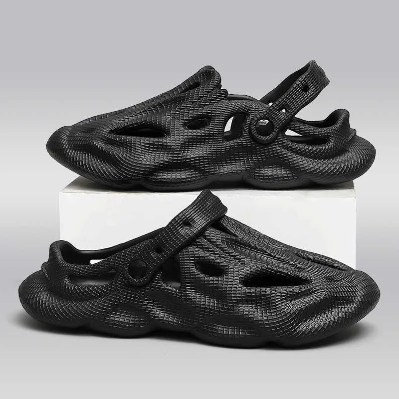 Chaussons QYCKABY Hommes Sandales 2022 Luxe Été Nouvelle Arrivée Premium EVA Léger Respirant Confortable Plage Designer Sandales Pantoufle R230210