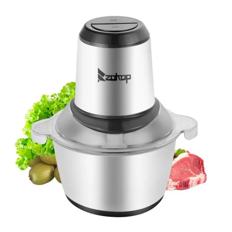 Picadora De Carne Picadora Eléctrica De Alimentos 2L 300W Procesador De  Alimentos De Cocina De Acero Inoxidable Para Carne, Verduras, Frutas Y  Nueces Envío Desde USA220 De 40,2 €