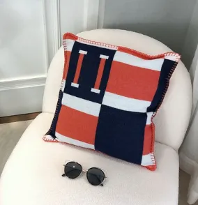 Klassisk designer kuddebotten sängkläder hemrum dekorera kuddar soffa stol soffa orange bil kashmir kudde utan inre