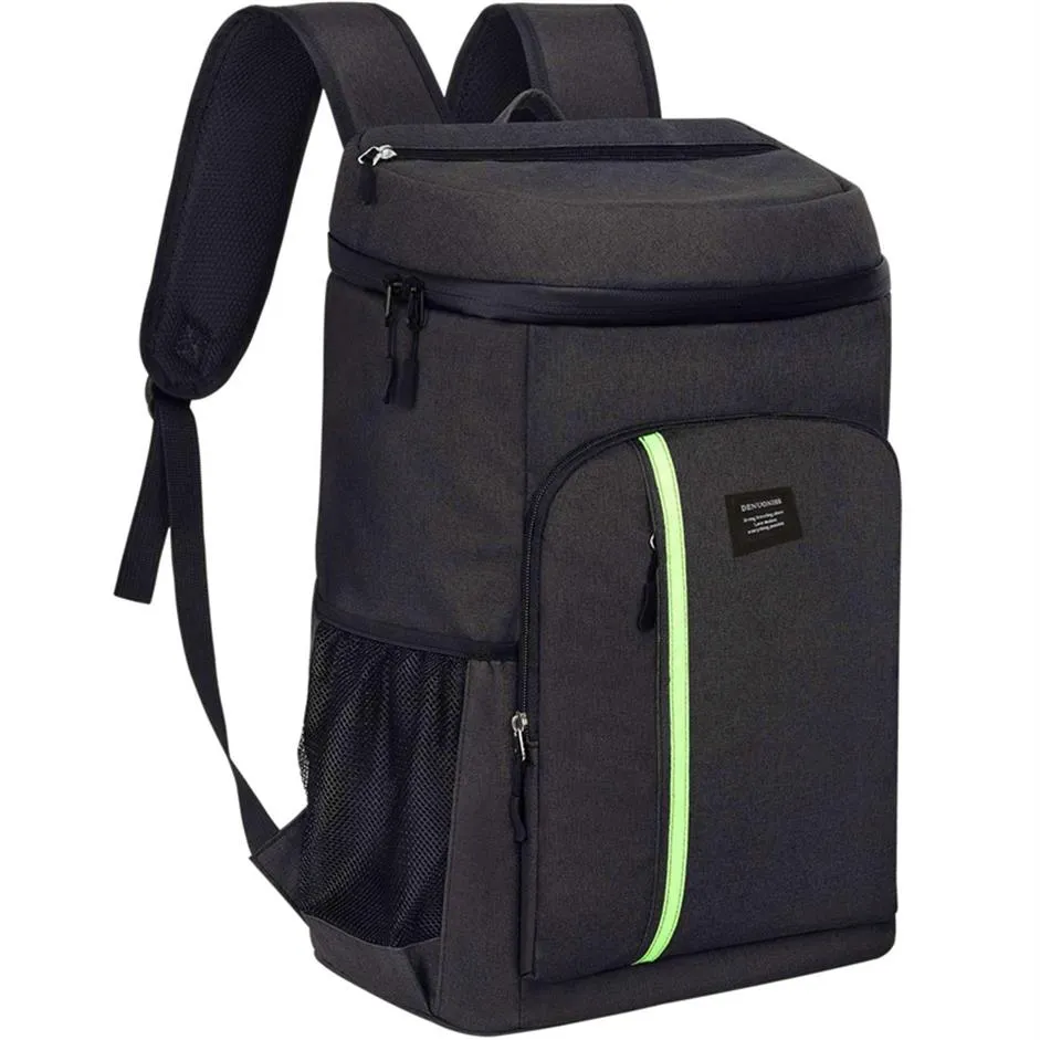 Denuoniss sac isotherme sac de grande capacité sac à dos portable sac de glace étanche sacs à lunch pour pique-nique randonnée Camp231c