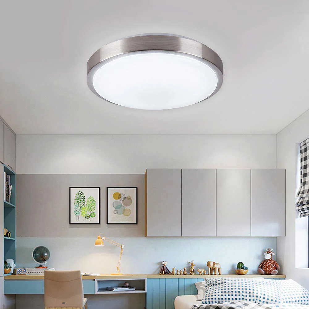 Lights AC220V 18W Ultra-Thin LED Ceiling Light Modern Nordic Round Lamp Aluminum Home Livingroom Study Surface Mounted Lighting Fixture 0209