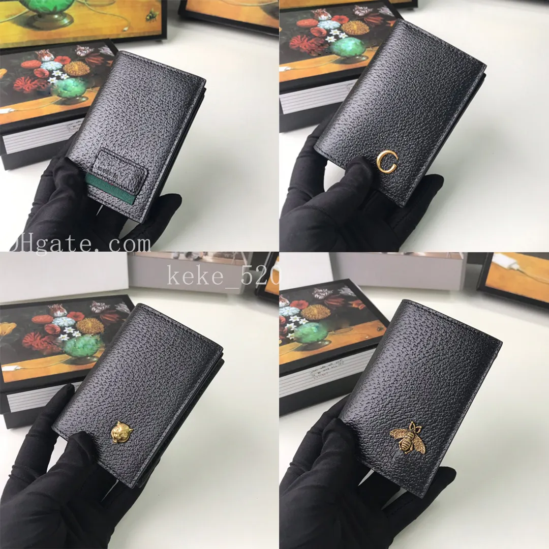 Luxe kaarthouder designer heren pocket organizer mini lederen bifold meerdere webportemonnee envelop visitekaartjeshouder geldclip 428737