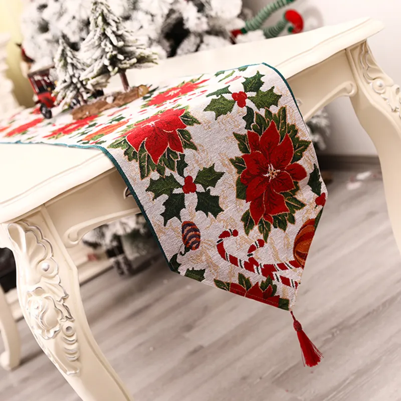 Table Runner Christmas Table Runner Fashion High Quality Printed TablecoLT Placemat Christmol Decorations For Home 230210