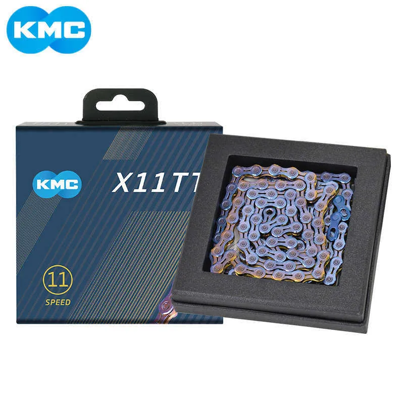 s KMC X11TT 11S Bicycle 118 Links Colorful Oil Slick Smooth Racing MTB Mountain Road Bike 11 Speed Riding Chain 0210