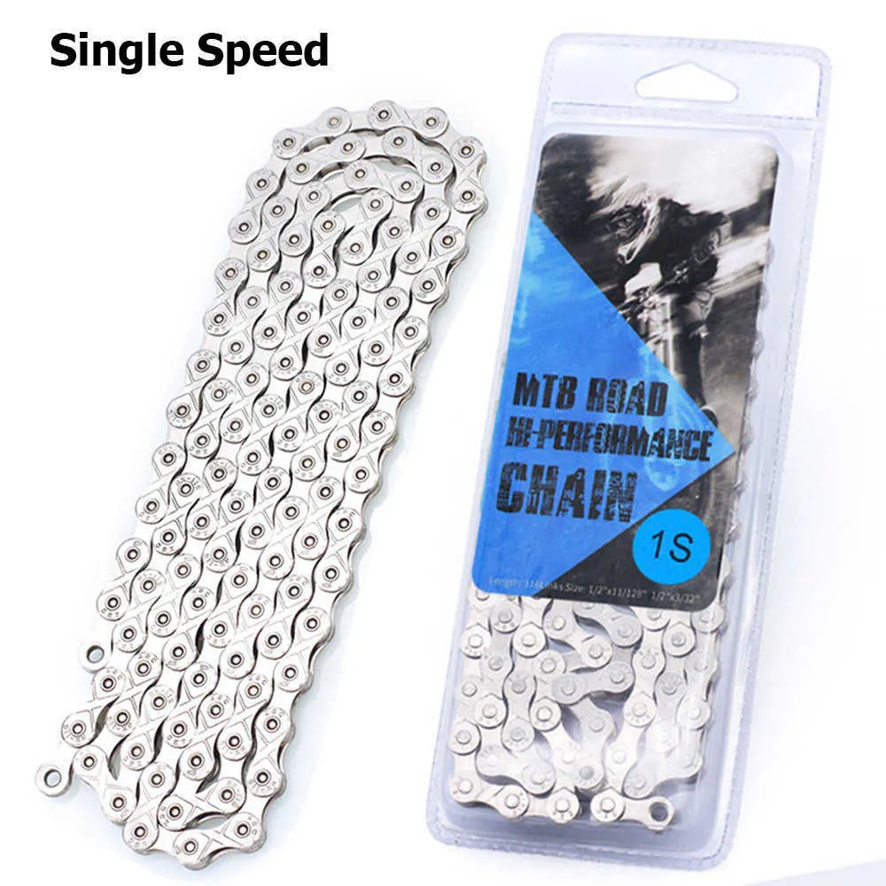 6 7 8 9 10 11 Speed Bicycle Chain 116 Links MTB Mountain Road Bike Stainless Steel Chains Plating Cycling Accessories BC0577 (2)