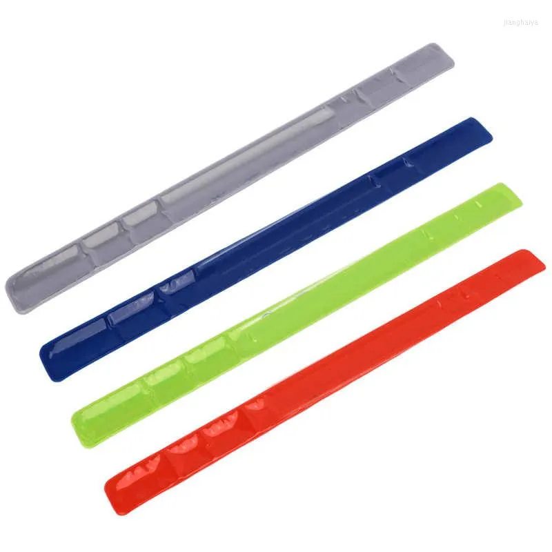 Ginocchiere Fascia da braccio riflettente Bracciale schiaffo altamente elastico Lamiera di acciaio al silicio visibile per lo sport