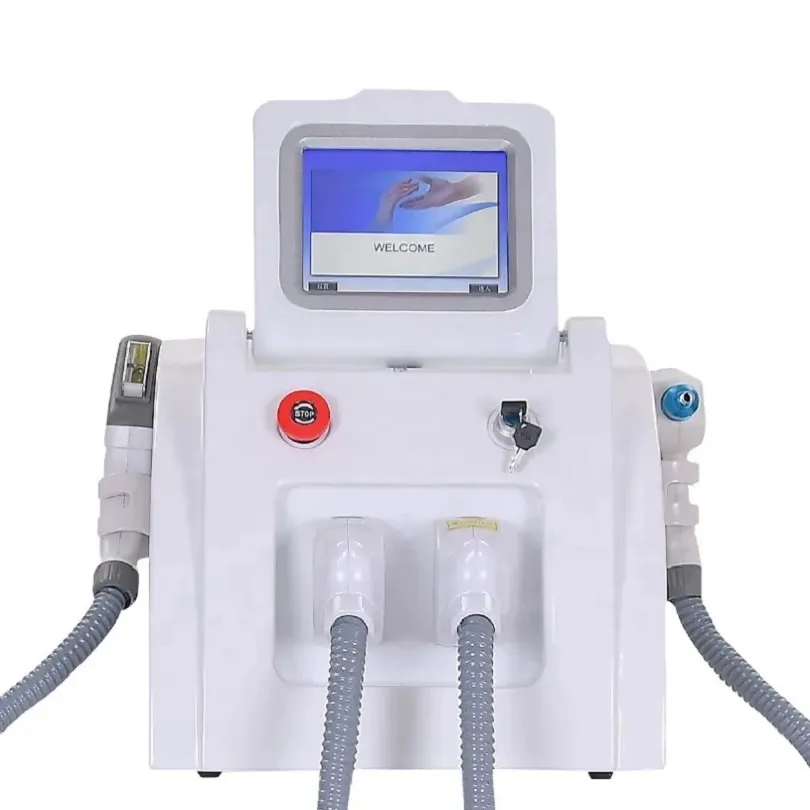 Permanent 2 i 1: e Yag Laser Tattoo Removal Machine IPL OPT H￥rborttagningsmaskin ND YAG 2023 Nyaste f￶r Salon Tattoo Borttagning