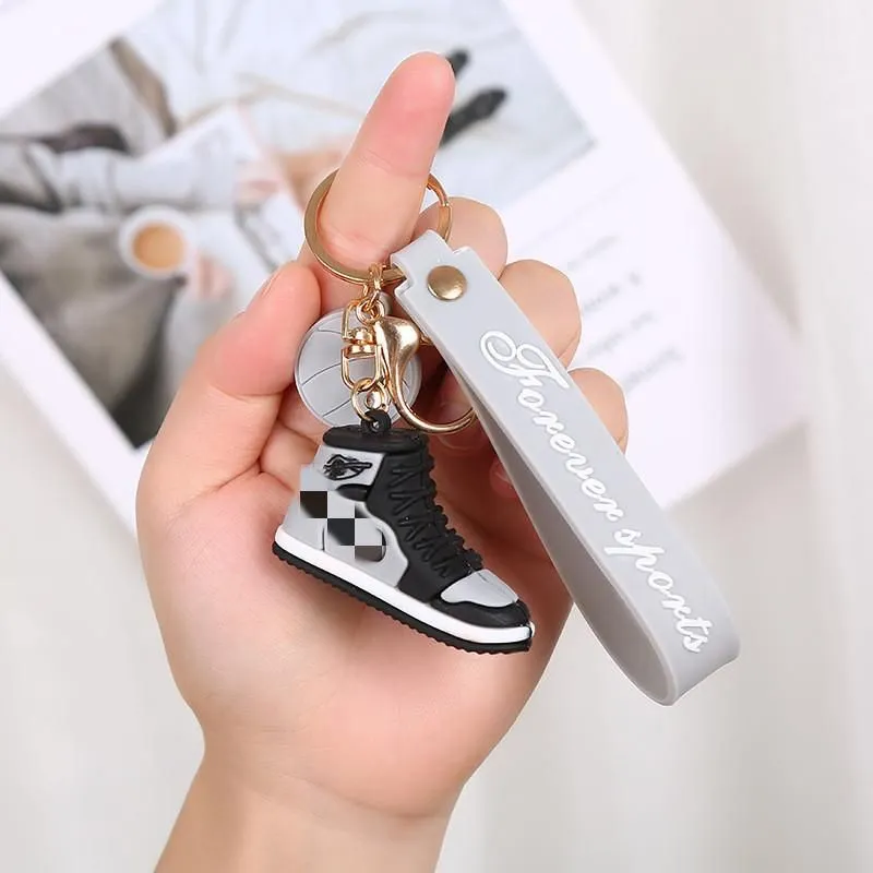 Lovely cartoon gift key chain set bag pendant sports shoes key chain gift