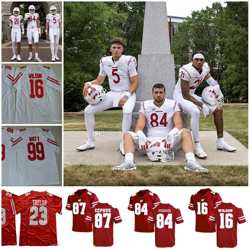 2021 Wisconsin Badgers svela la maglia alternativa Russell Wilson JJ Watt Jonathan Taylor Monteball Kendrick Pryor Alex Honeybrook Edwards