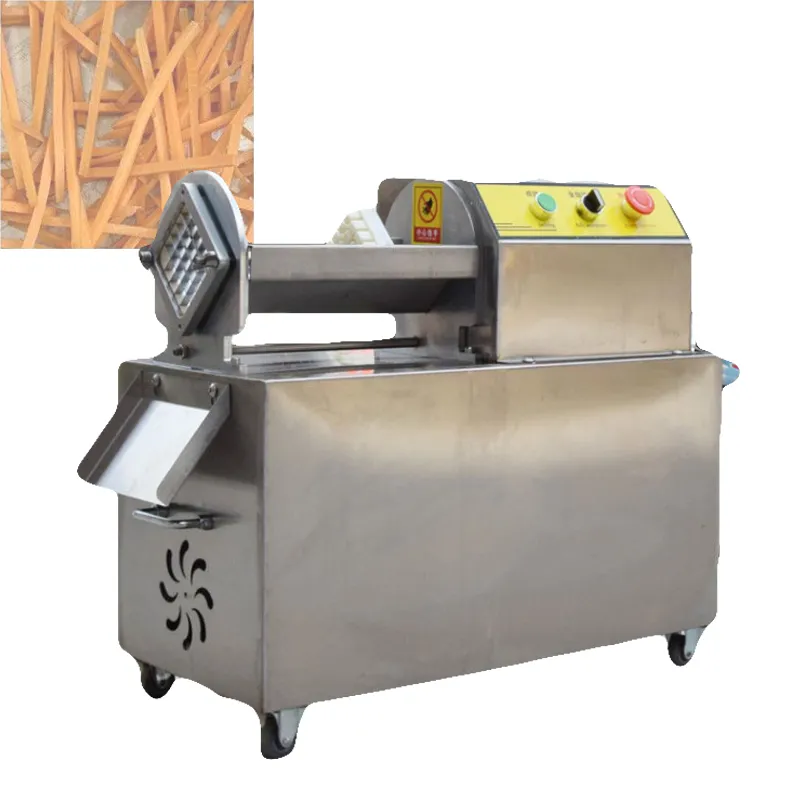 French Fries Cutter Commercial Electric Food Processing Potato Chips Slicer Small Vegetable Fruit Cut Strip Machine