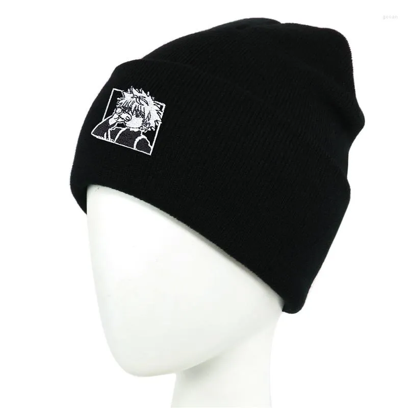 Berretti X Cappello ricamato in maglia di cotone invernale Skullies Cappelli Beanie Anime Giappone Sport all'aria aperta Bonnet Gorro