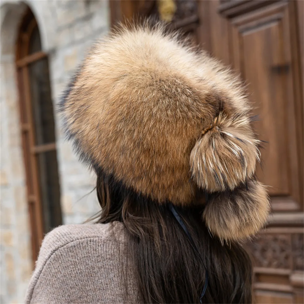 Real Fox Fur Ushanka Hat Unisexe Hiver Trapper Hat Chauffe Bonnet De Ski En Plein Air Noir Marron Blanc Fox Bleu Naturel Du 93 71 DHgate