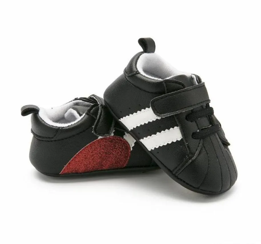 First Walkers Baby Boy Toddler Shoes Love Striped Indoor Rubber Sole Nonslip Antidrop6611820